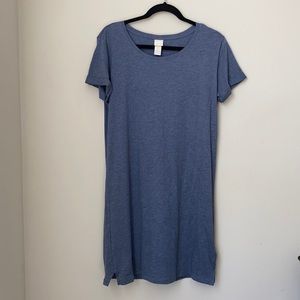 Blue tshirt dress
